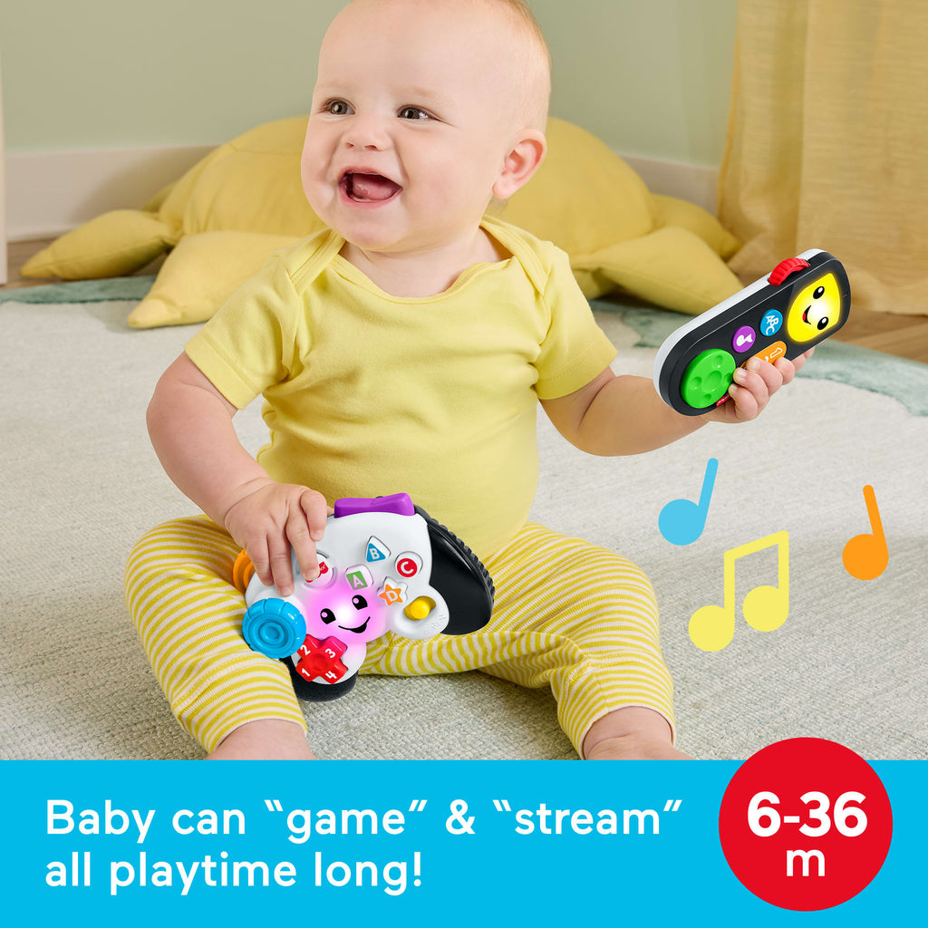 Fisher-Price Laugh & Learn Play & Stream Tech Set, 2 Electronic Toys For Baby & Toddler
