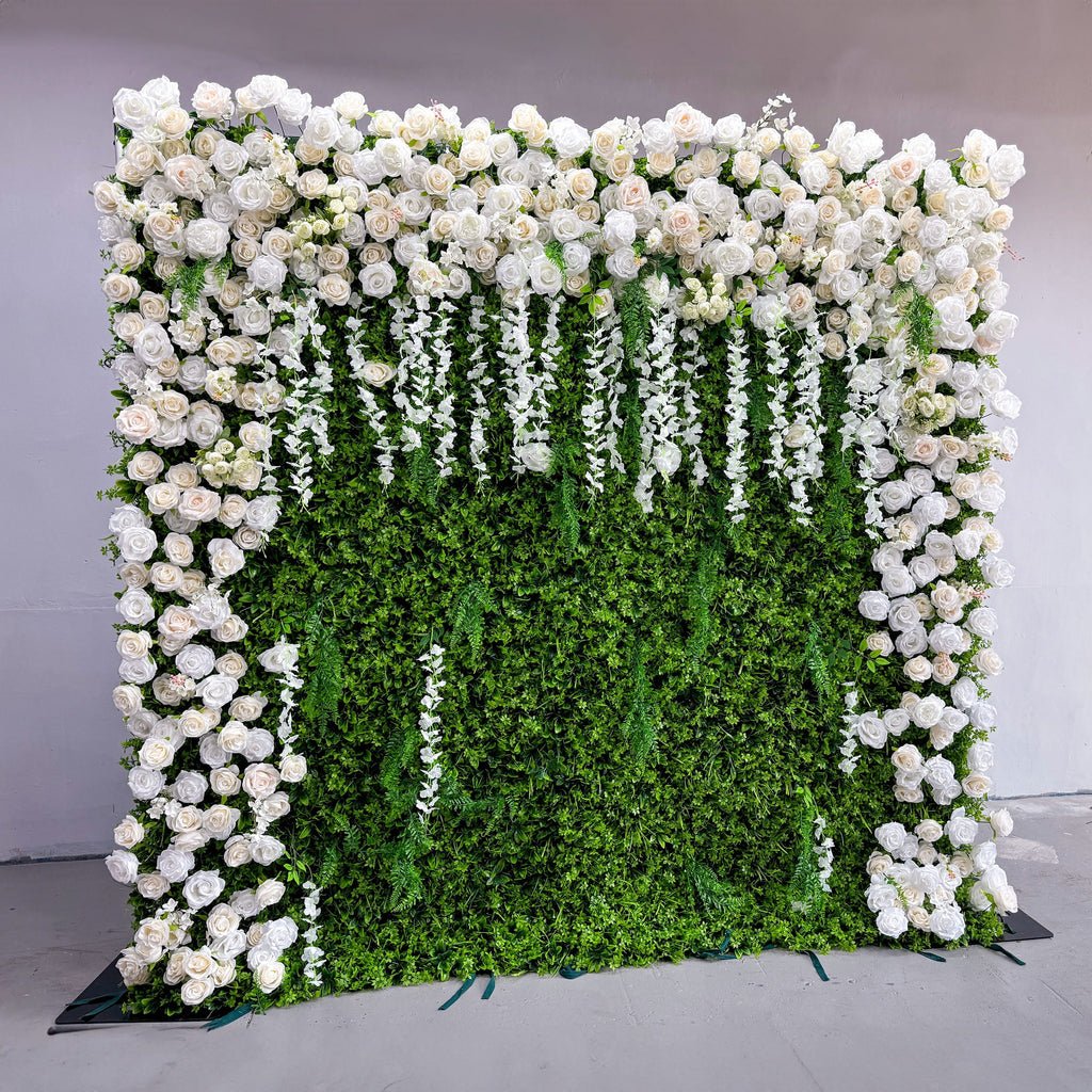 Stunning Lush Artificial Arch Gate Flower Wall-Artificial Flower Walls-The Pinnacle of Elegance for Wedding and Event Decor-VF-804