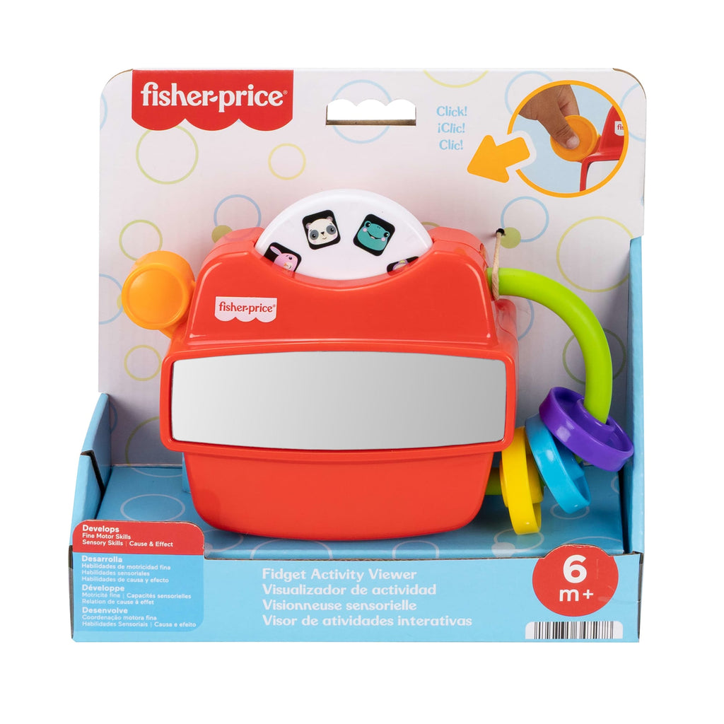 Fisher-Price Fidget Activity Viewer Baby Toy, Fine Motor Skill Developmental Play