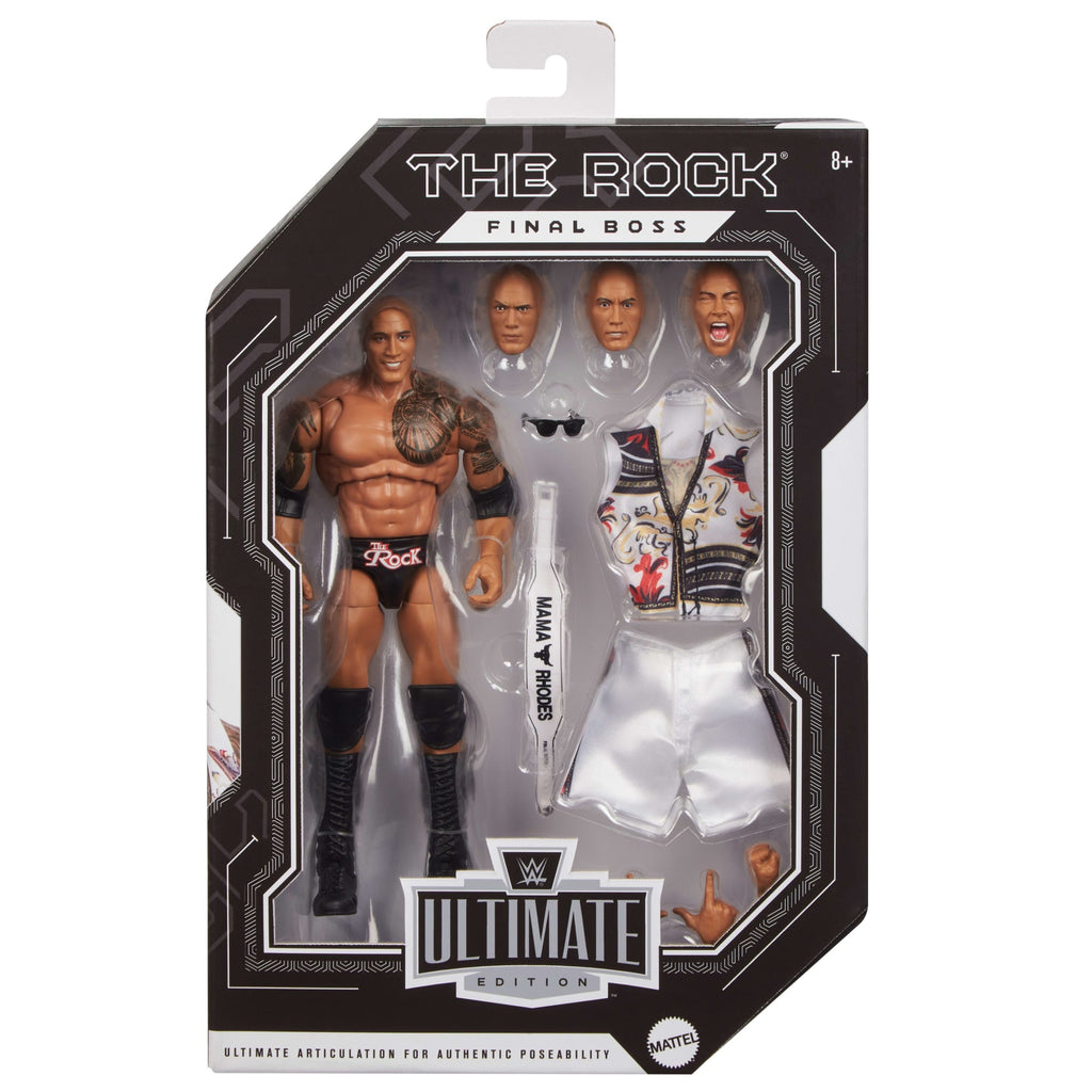 WWE Ultimate Edition The Rock Final Boss Action Figure & Accessories Set, 6-Inch Collectible