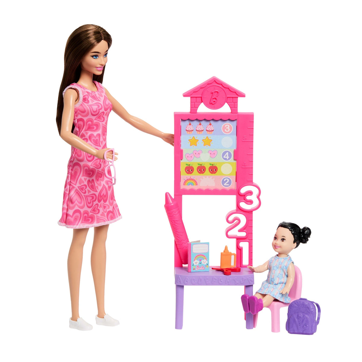 Barbie Métiers-Coffret Barbie Professeure-Poupées et Accessoires