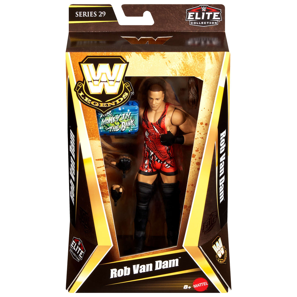 WWE Elite Legends Rob Van Dam Action Figure & Accessories, Series 29 6-inch Collectible Set