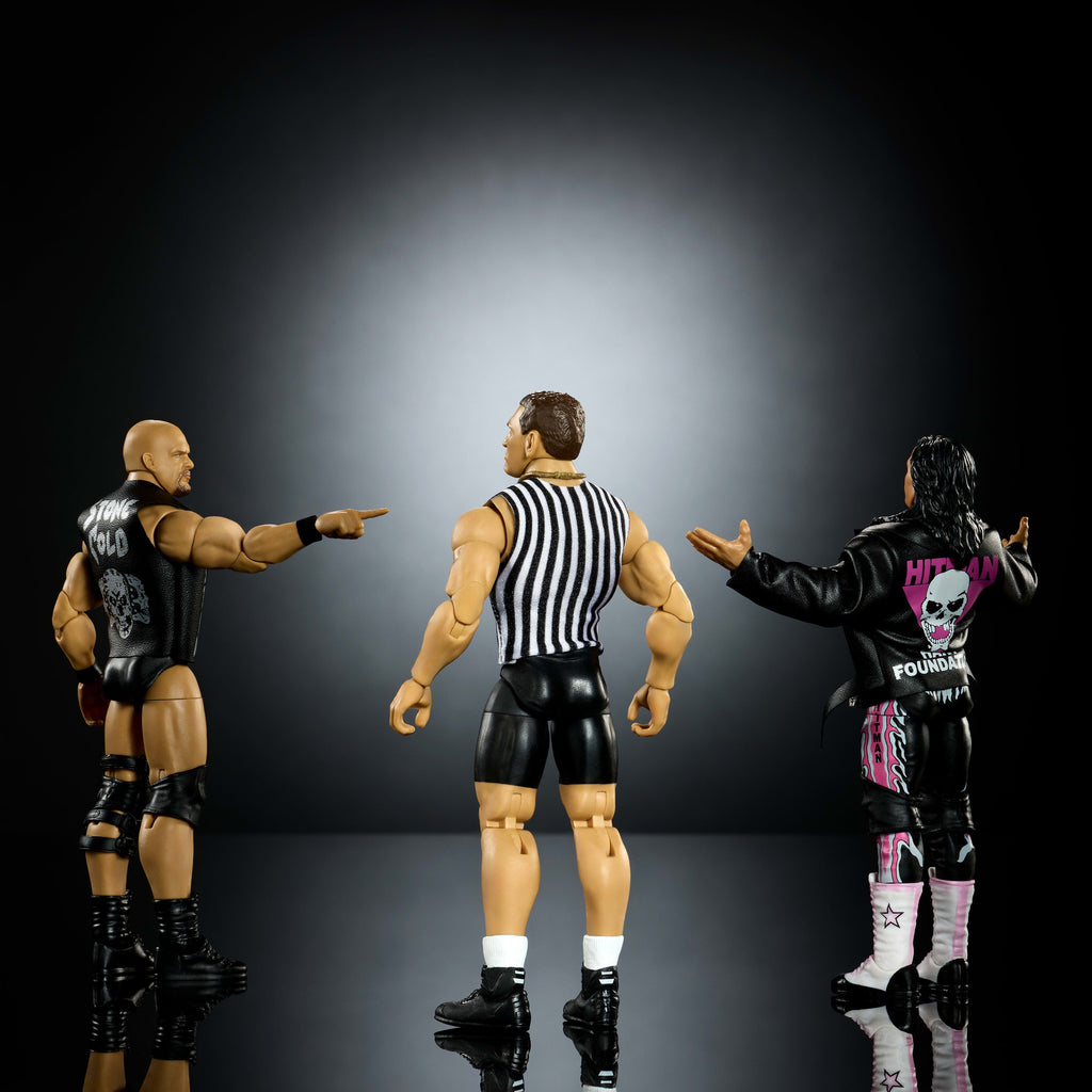 WWE Elite Legacy Submission Match 3 Action Figures & Accessories Set, 6-Inch Collectible