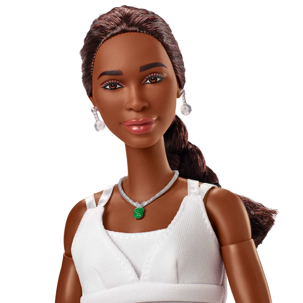 Barbie® Poupée Venus Williams Barbie® Femmes D’Exception Dans Sa Tenue de Tennis, Avec Raquette et Coffret de Présentation