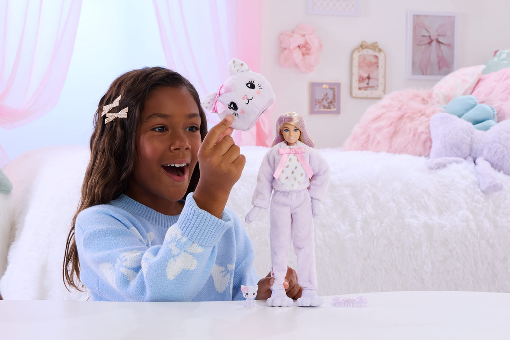 Barbie Cutie Reveal Boneca Gatinho Roxo
