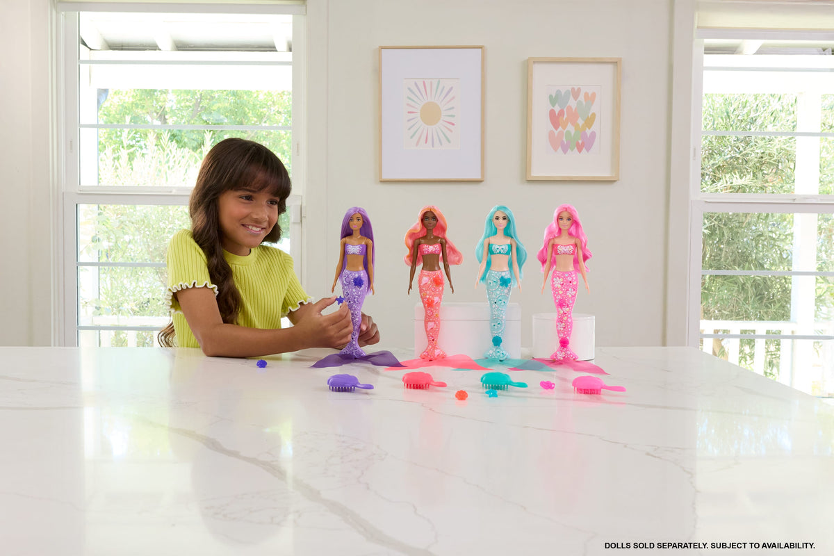 Barbie Color Reveal Mermaid Series Doll & Accessories With 6 Surprises