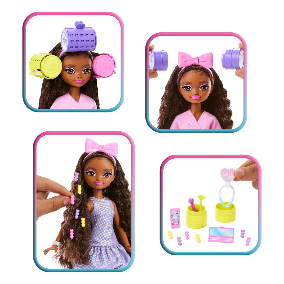 Barbie Dream Besties Boneca Brooklyn Get Ready With Me com Acessórios