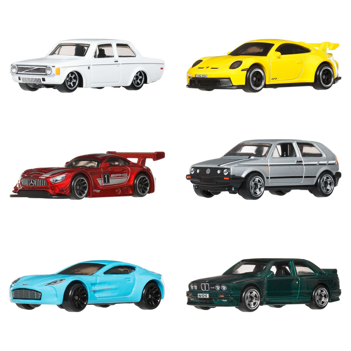 Hot Wheels Collector Vehículo de Colección Paquete Estilo Europeo de 6 Autos