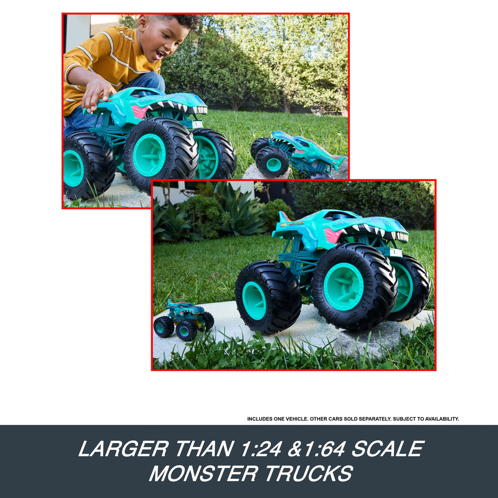 Hot Wheels Monster Trucks Colossal MEGA-Wrex Toy Truck, Large-Scale Vehicle With Big Wheels