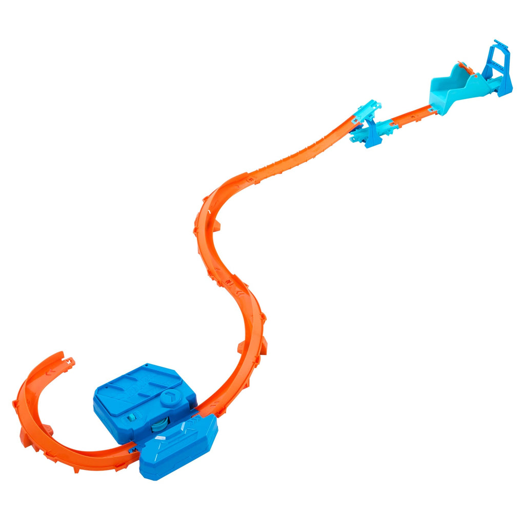 Hot Wheels Track Creator Boosted Jump Speedway Set With 1:64 Scale Toy Car & Motorized Booster