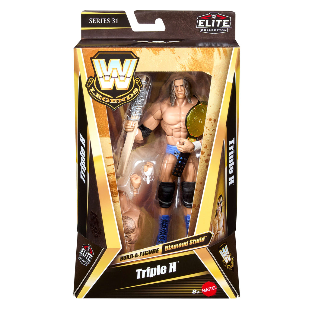 WWE Elite Legends Triple H Action Figure & Accessories, Series 31 6-Inch Set