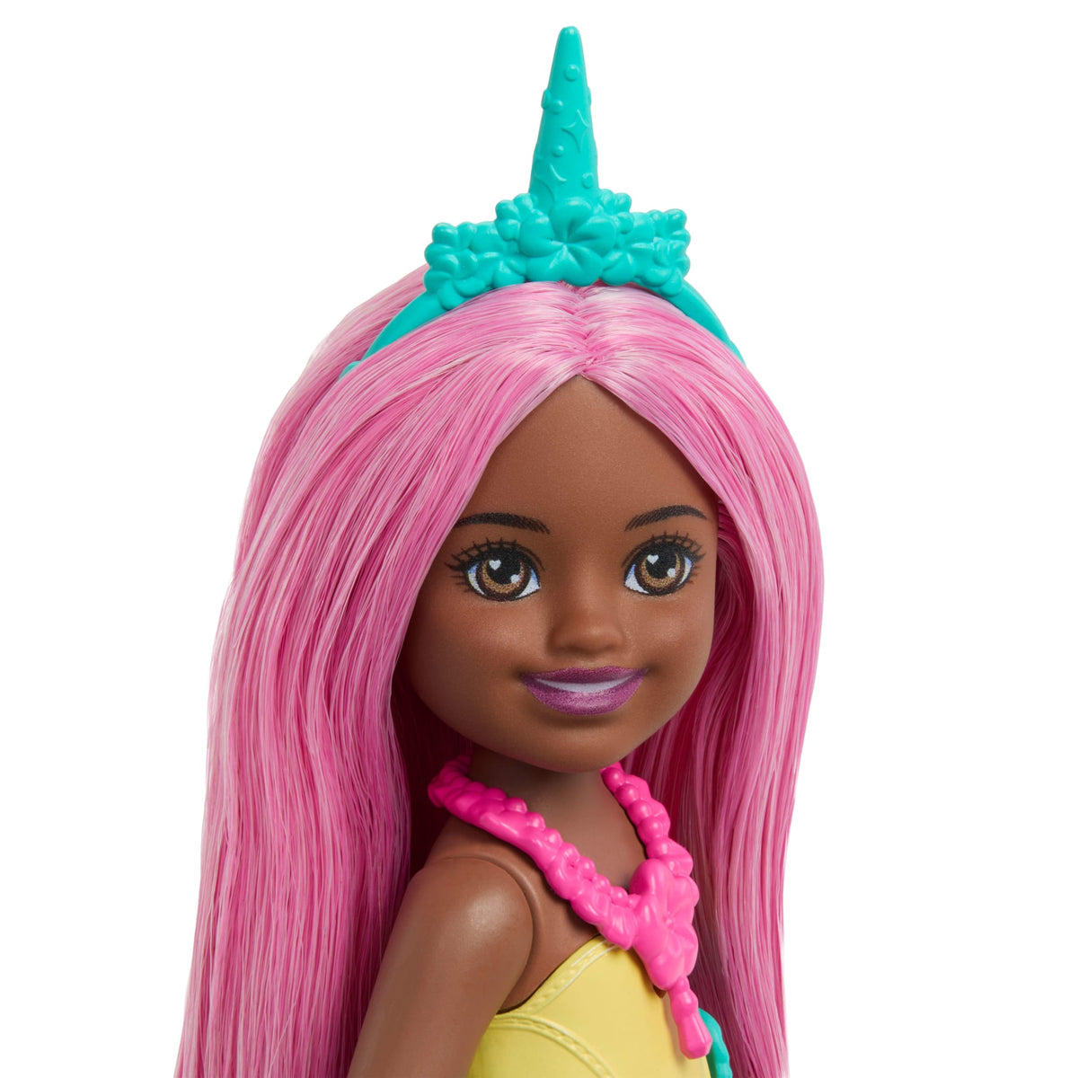 Barbie Chelsea Unicorn Small Doll With Pink Hair, Removable Tail, Shoes & Hair Accessory, 6-Inch Toy