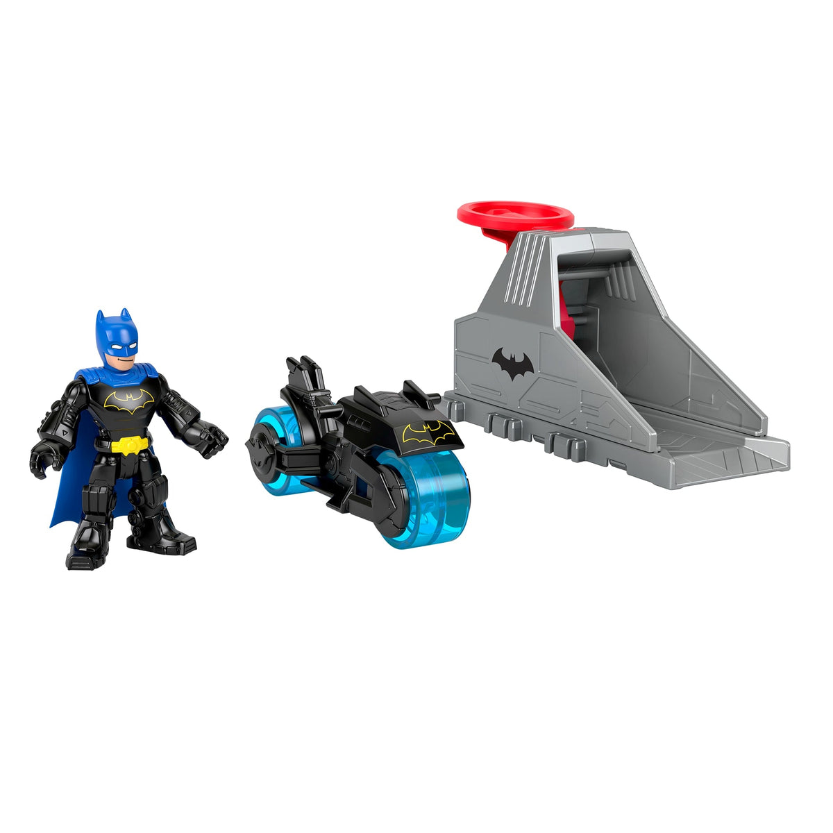 Imaginext DC Super Friends Launcher Set With 3-inch Batman Action Figure, Toy Vehicle & Housing Unit