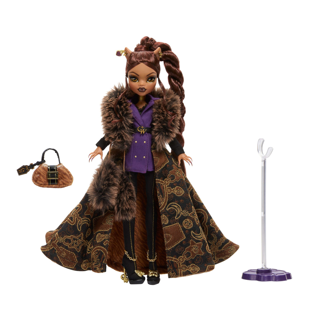 Monster High Clawdeen Wolf House Of Wolf Doll in High Fashion Coat With Premium Accessories