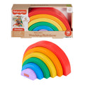 Fisher-Price  Arc-en-Ciel à Empiler en Bois, 6Éléments en Bois