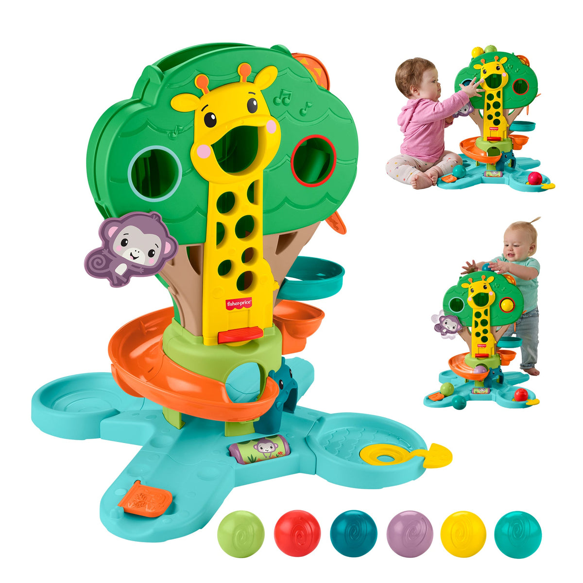 Fisher-Price Infant-Learning Juguete para Bebés Arbol de Actividades 2 en 1