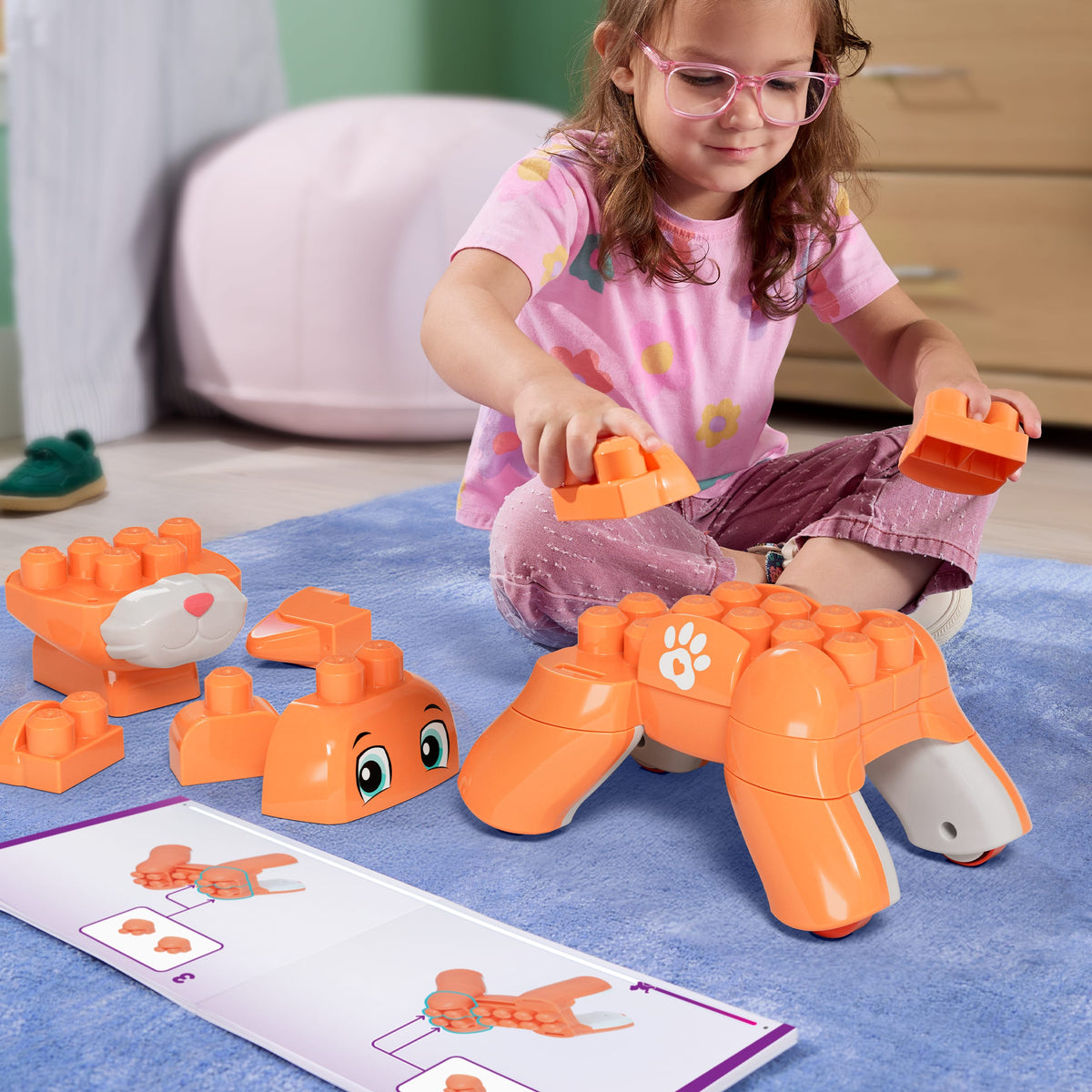 Mega Bloks Mon Chaton 3 en 1 à Construire