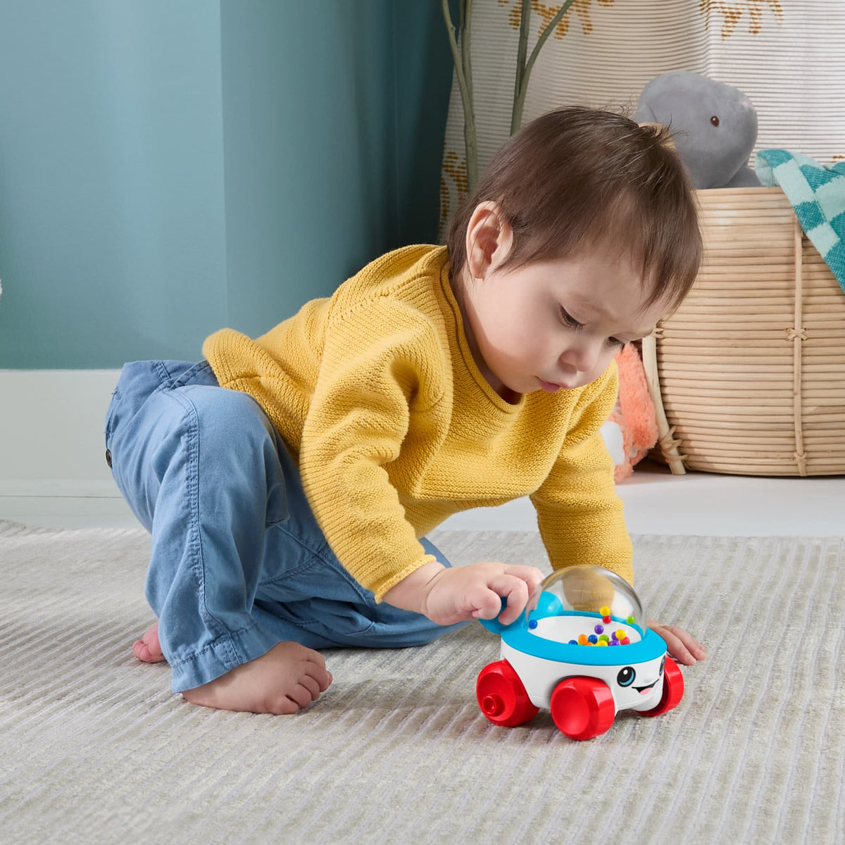 Fisher-Price-Véhicule à Pousser à Billes Pour Bébé et Tout-Petit