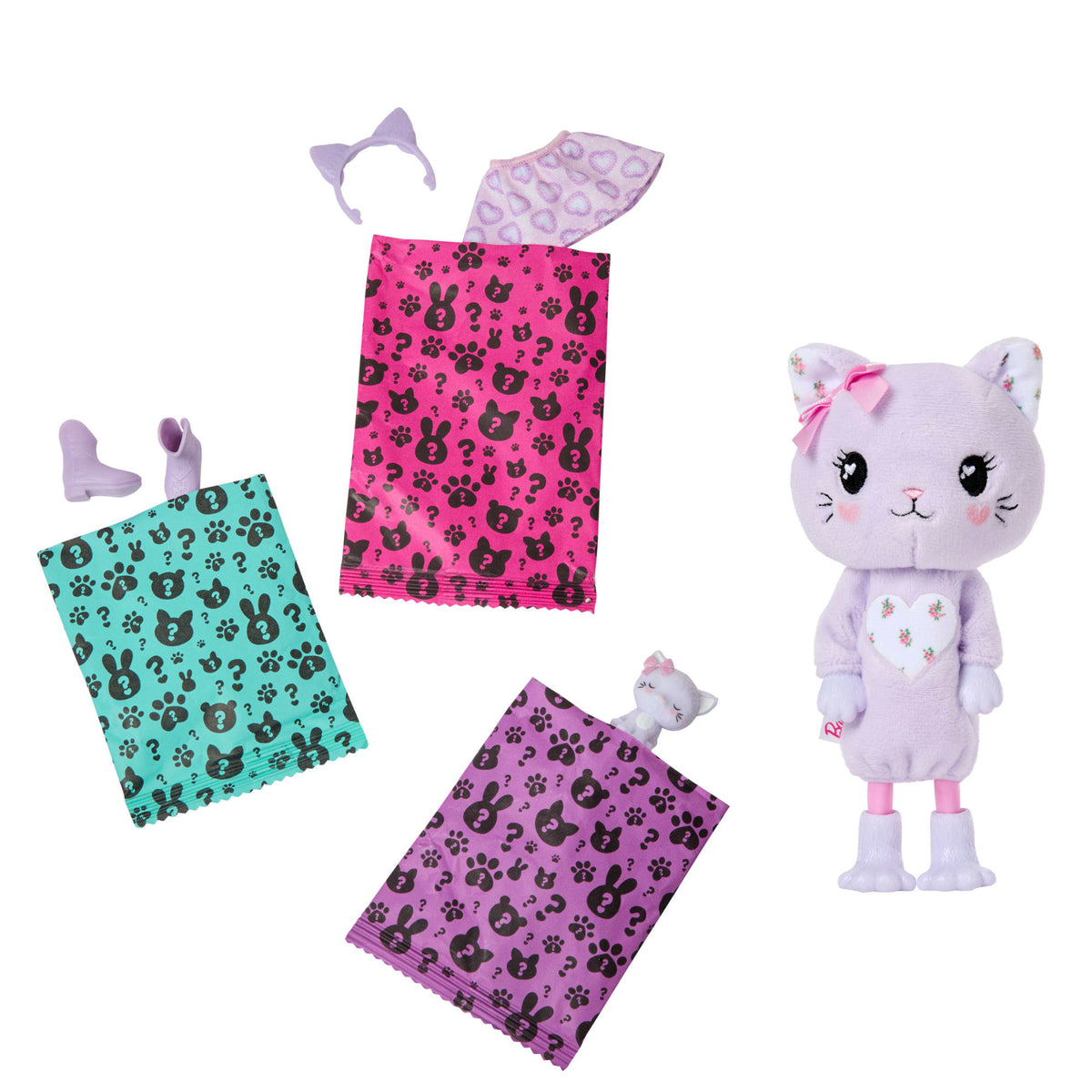 Barbie Cutie Reveal Cuddly Series Chelsea Small Dolls & Accessories, 6 Surprises