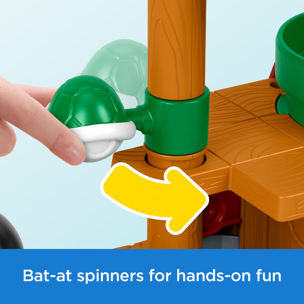 Fisher-Price Little People My Mario Bowser's Airship & Figure Set Toddler Toy