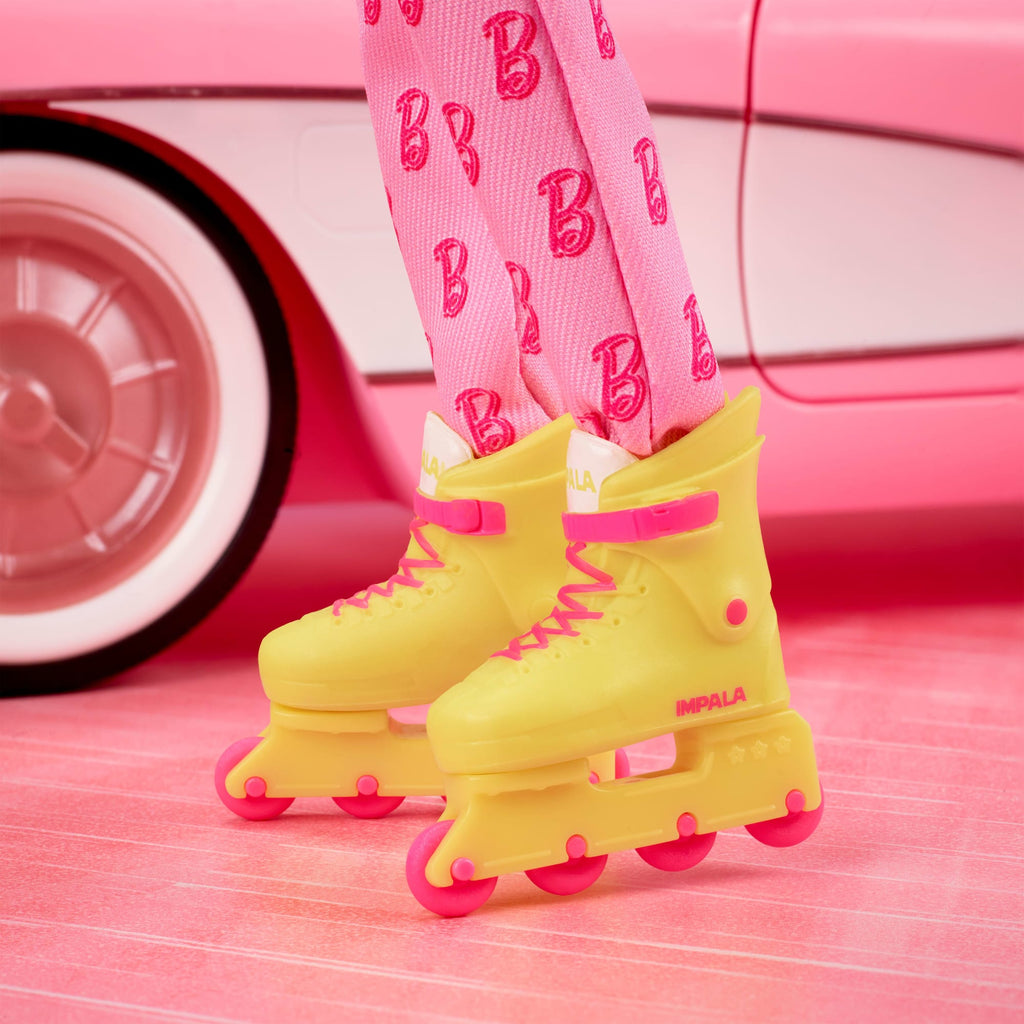 Barbie The Movie Ken Collectible Doll, Ryan Gosling As Ken Wearing Pink Jumpsuit With “B” Detail