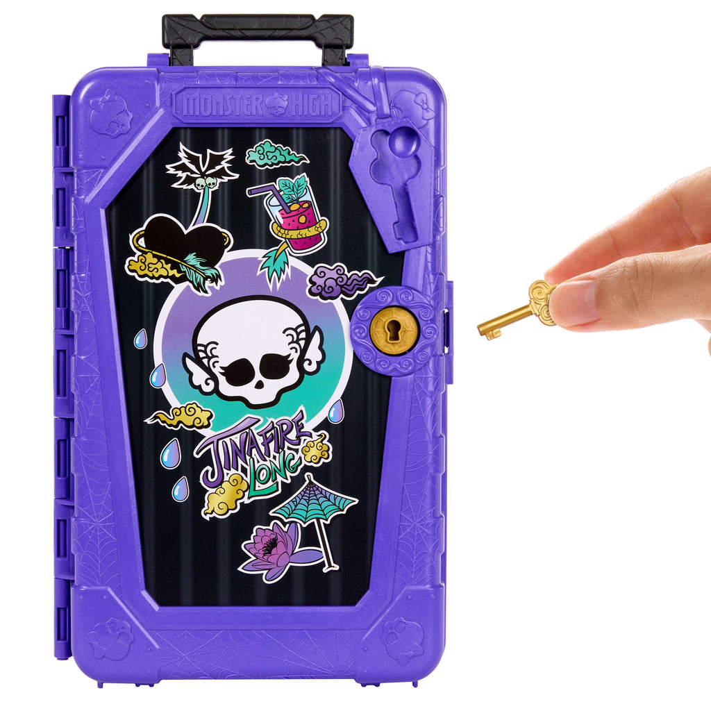Monster High Skulltimate Secrets Gore-Geous Oasis Playset, Jinafire Long Doll And Accessories
