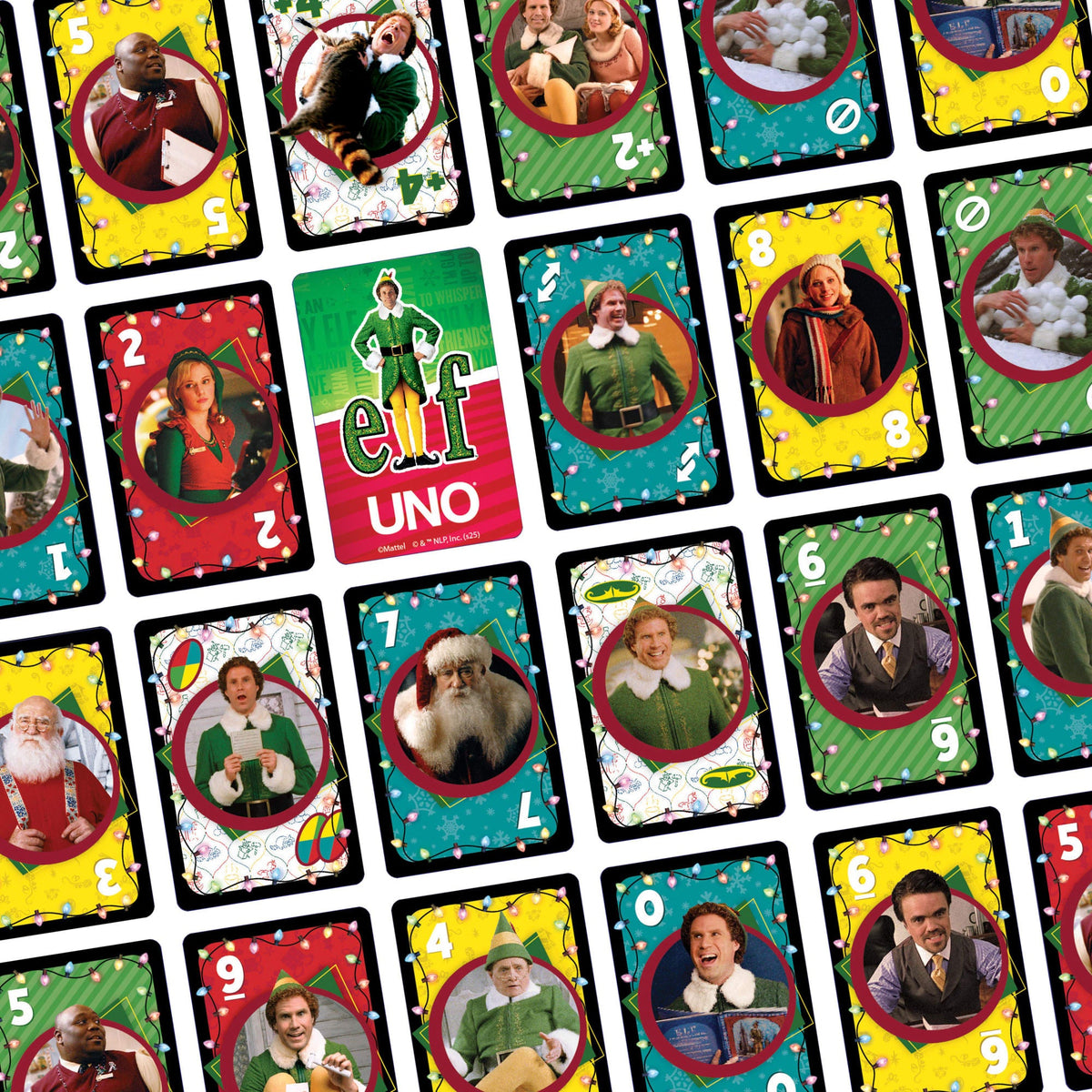 UNO Fandom Elf Card Game With Collectible Foil Card For Kids, Adults & Family Night