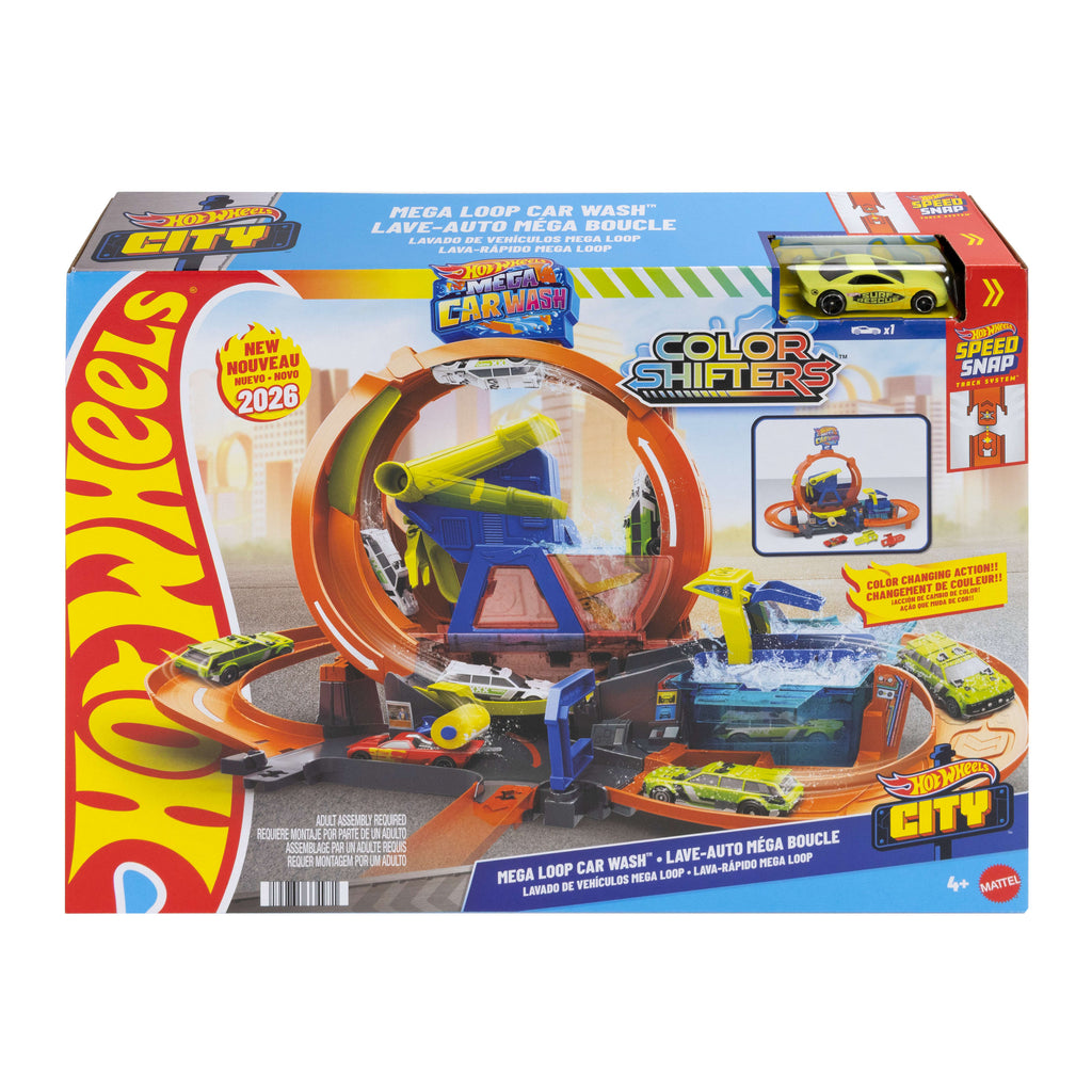 Hot Wheels City Méga Looping Station de Lavage