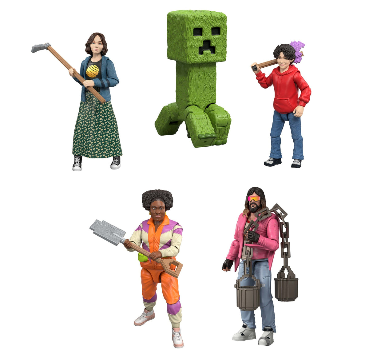 Minecraft Ultimate Movie Set With 8 Action Figures & 8 Accessories,  inspired By A Minecraft Movie