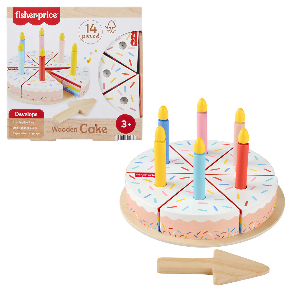 Fisher-Price Gâteau en Bois Coffret
