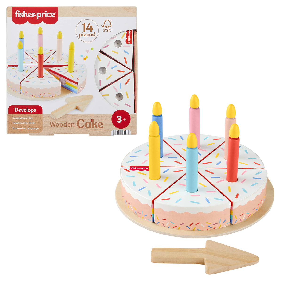 Fisher-Price Gâteau en Bois Coffret