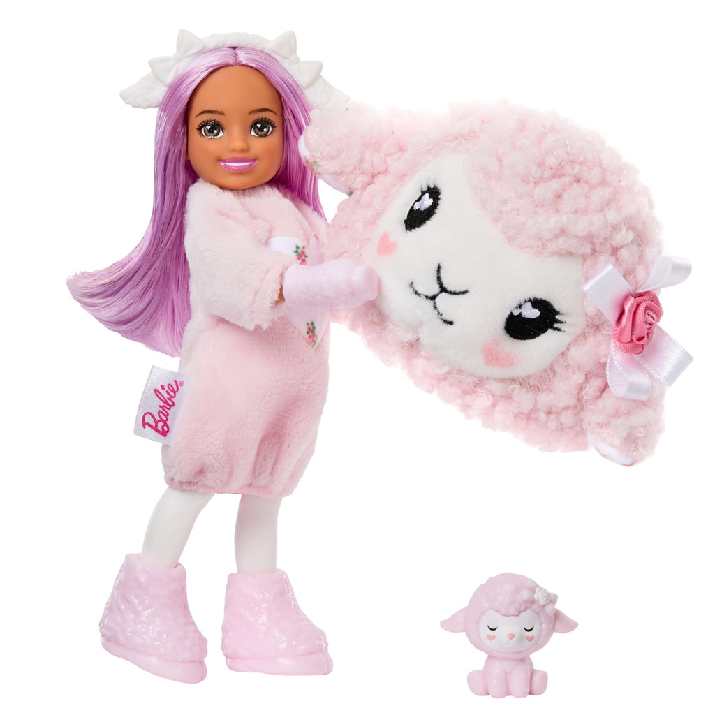 Barbie Cutie Reveal Cuddly Series Chelsea Small Dolls & Accessories, 6 Surprises