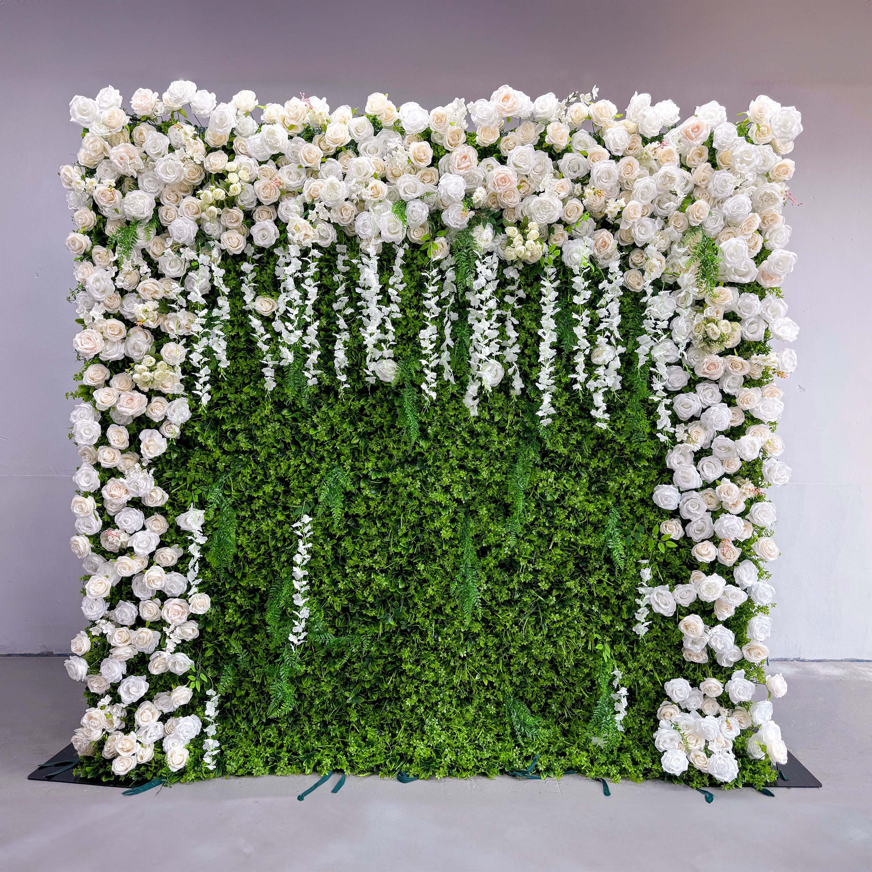 Stunning Lush Artificial Arch Gate Flower Wall-Artificial Flower Walls-The Pinnacle of Elegance for Wedding and Event Decor-VF-804