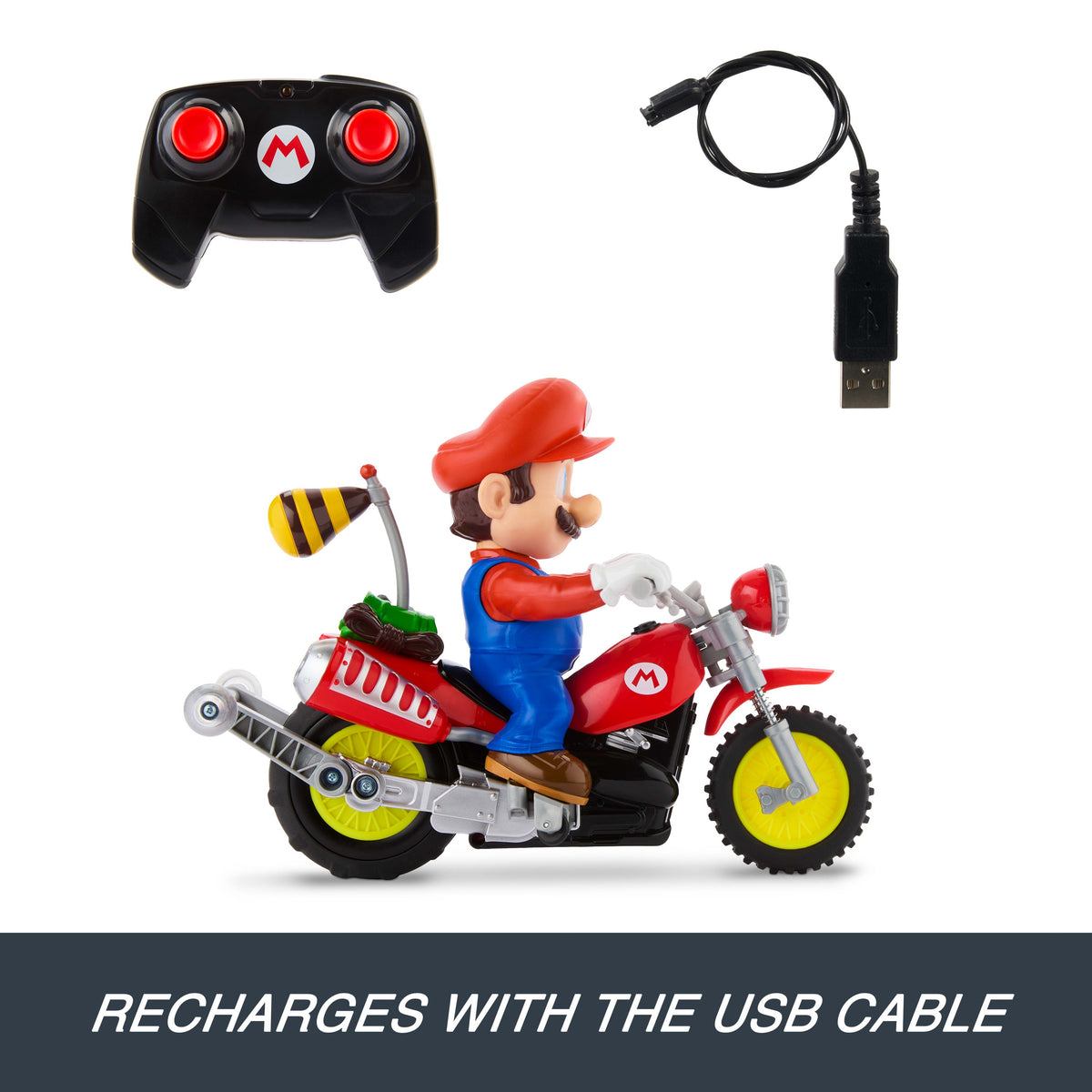 Hot Wheels Mario Wheelie Motocross RC Vehicle