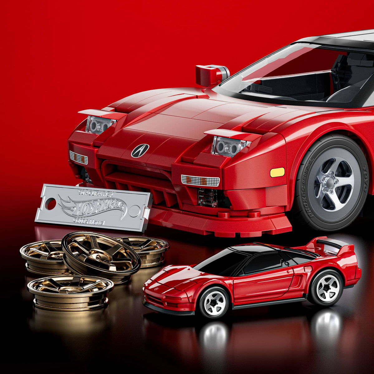 Mattel Brick Shop Hot Wheels Juguete de Construcción Elite '90 Acura NSX