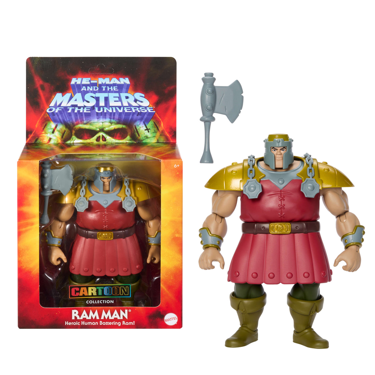 Masters Of The Universe Origins 200X Cartoon Collection Ram Man 5.5 Inch Deluxe Action Figure Toy