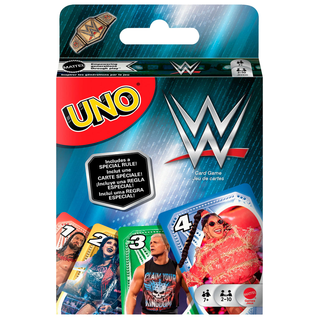 UNO WWE Card Game For Kid, Adult & Family Nights, Collectible Deck Featuring Fan-Favorite Superstars