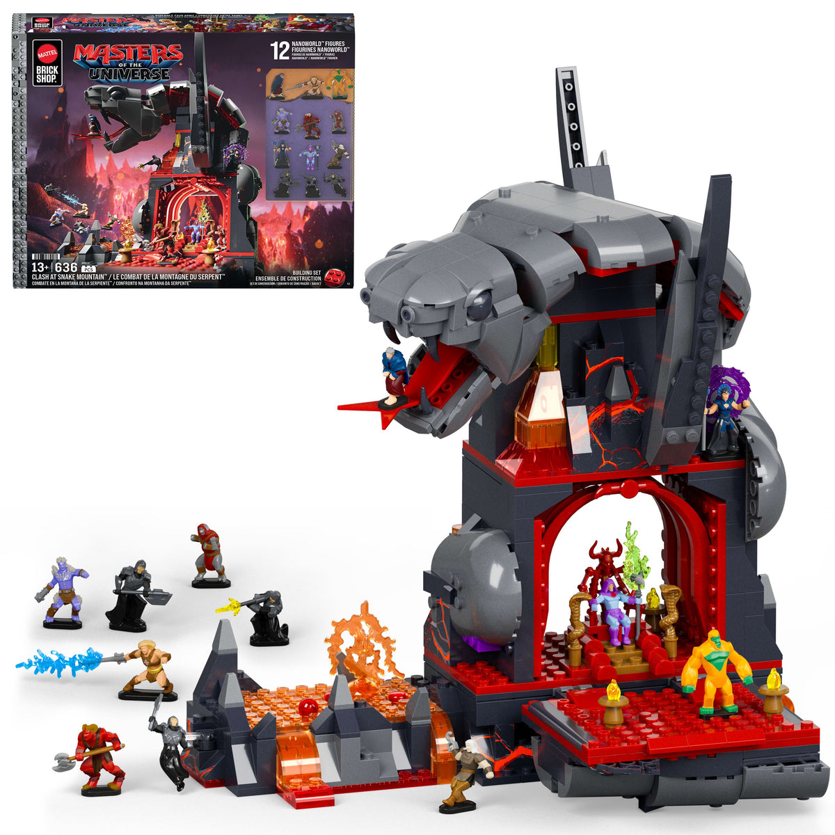 Mattel Brick Shop MOTU Combate en la Montaña de la Serpiente