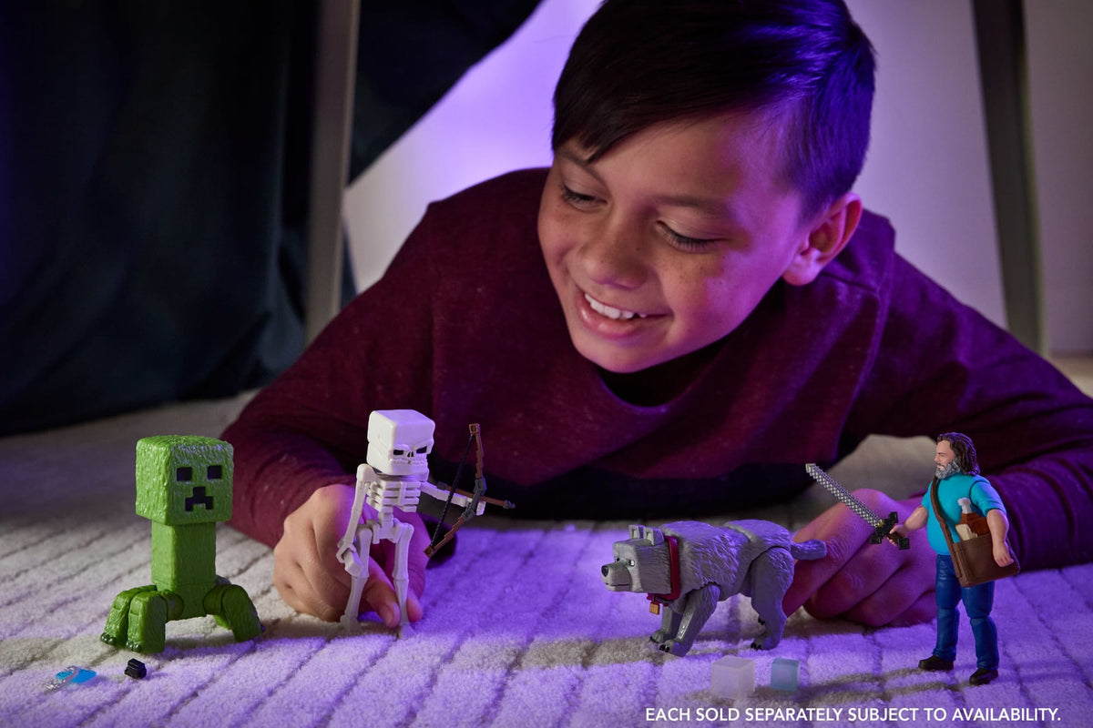 Minecraft o Filme Figura de Ação Esqueleto de 4 polegadas