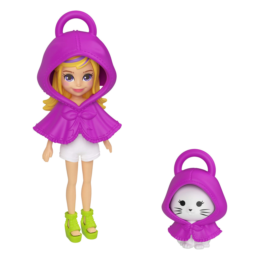 Polly Pocket Dolls & Pets, Keychain Style Kit, Fruit Fashions And Charm Accessories