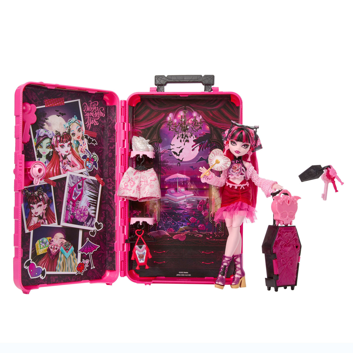 Monster High Skulltimate Secrets Gore-Geous Oasis Playset, Draculaura Doll And Accessories
