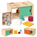 Fisher-Price Montessori Wooden Sort & Find Object Permanence Box, Baby Learning Toy