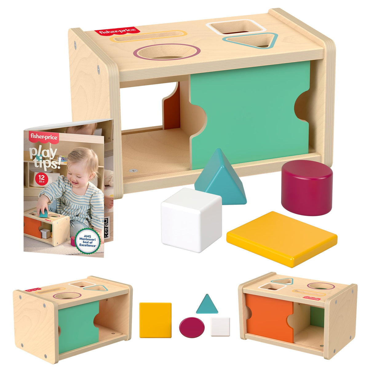 Fisher-Price Boîte en Bois Permanence de L’Objet Tri