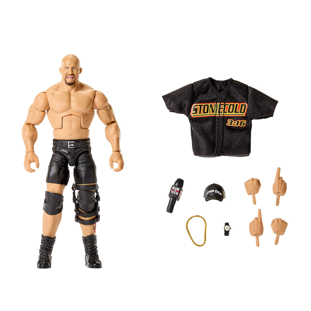 Wwe Figurine Articulée Élite Stone Cold Steve Austin
