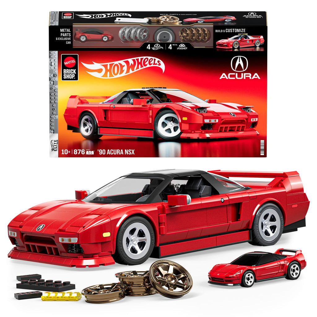 Mattel Brick Shop Hot Wheels Juguete de Construcción Elite '90 Acura NSX