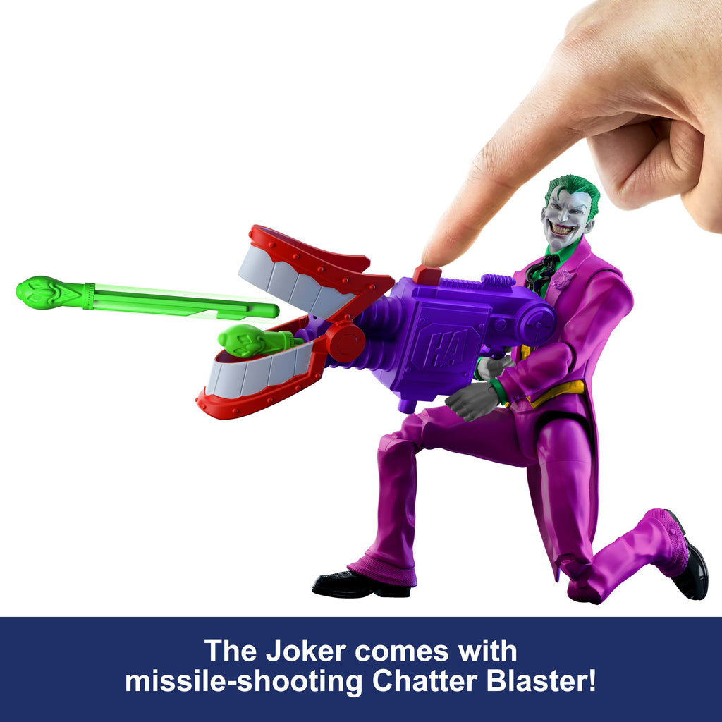 DC Premier 6.5 Inch The Joker Action Figure Series 1, 22 Articulations, Chatter Teeth Weapon