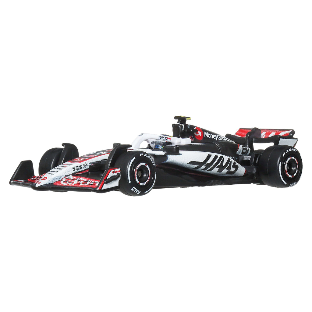 Hot Wheels Premium Moneygram Haas F1 Team 2-Pack With Ocon & Bearman Racecars