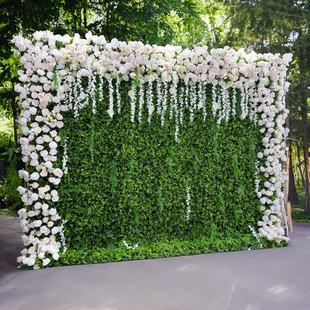 Stunning Lush Artificial Arch Gate Flower Wall-Artificial Flower Walls-The Pinnacle of Elegance for Wedding and Event Decor-VF-804