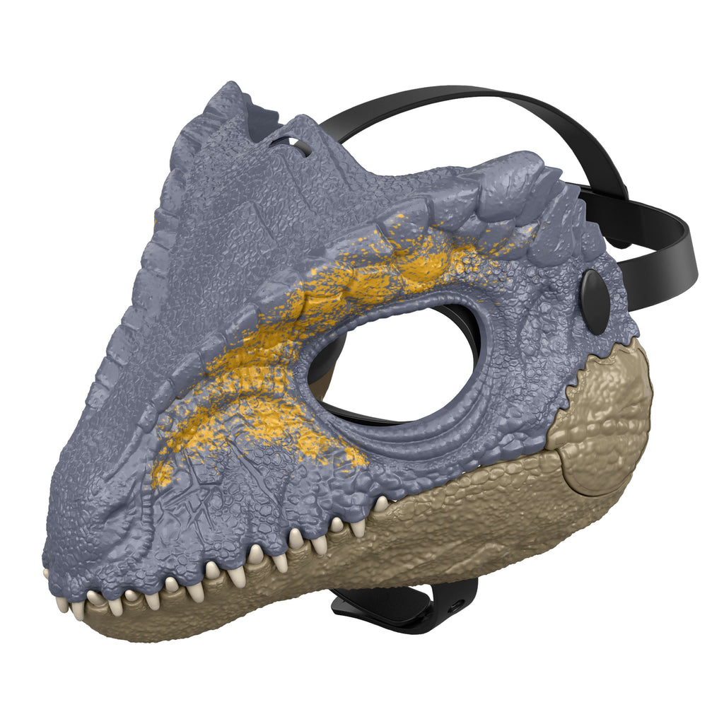Jurassic World Giganotosaurus Dinosaur Movie Mask, Role Play Headgear, Jaw Opens To Chomp