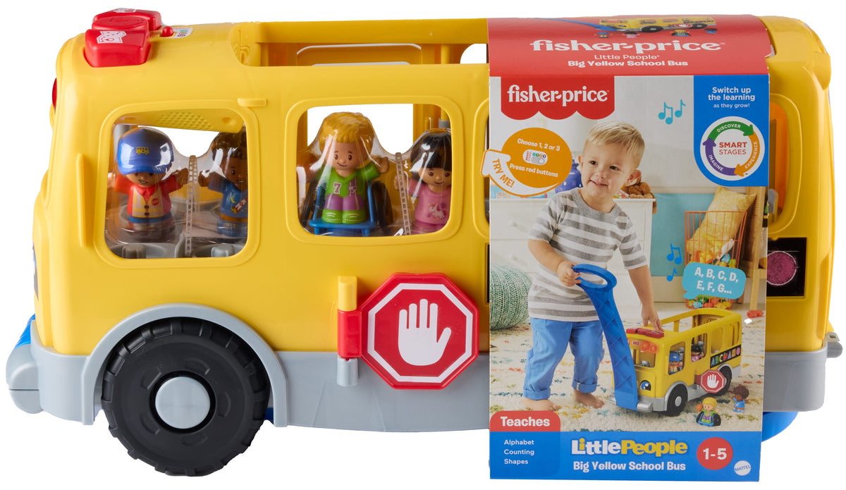 Little People Brinquedo para Bebês Caminhão Escolar Fazendo Novos Amigos